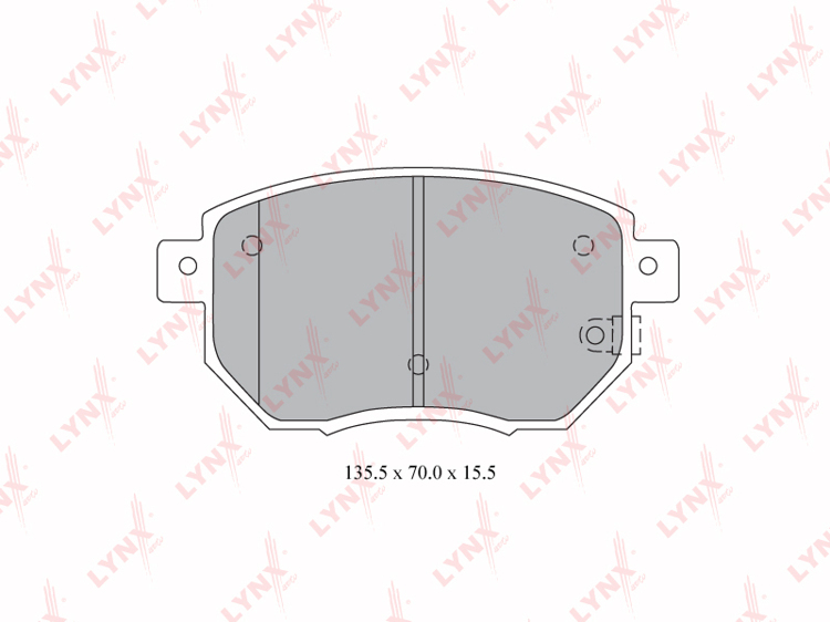 41060-CA090/CA092/CG00J/CG090/CG091/ZA525/BD-5737 колодки тормозные дисковые перед LYNXauto